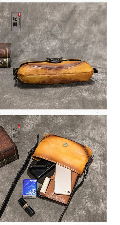Sac Sofia Vintage Artistique – Fabriqué en cuir véritable de qualité supérieure