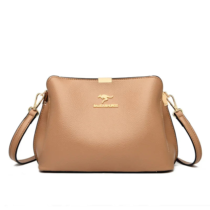 Sac à main élégant à trois compartiments pour femme
