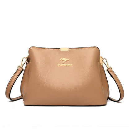 Sac à main élégant à trois compartiments pour femme
