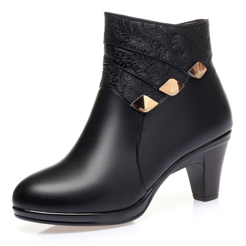 Brême - Bottes en cuir véritable