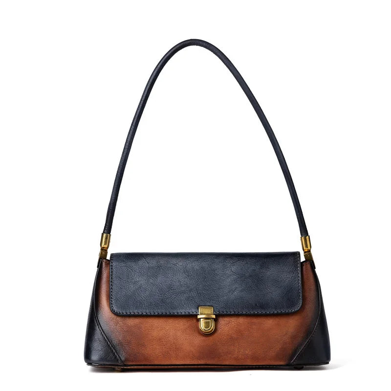 Sac Capri Vintage – Compact en cuir véritable 