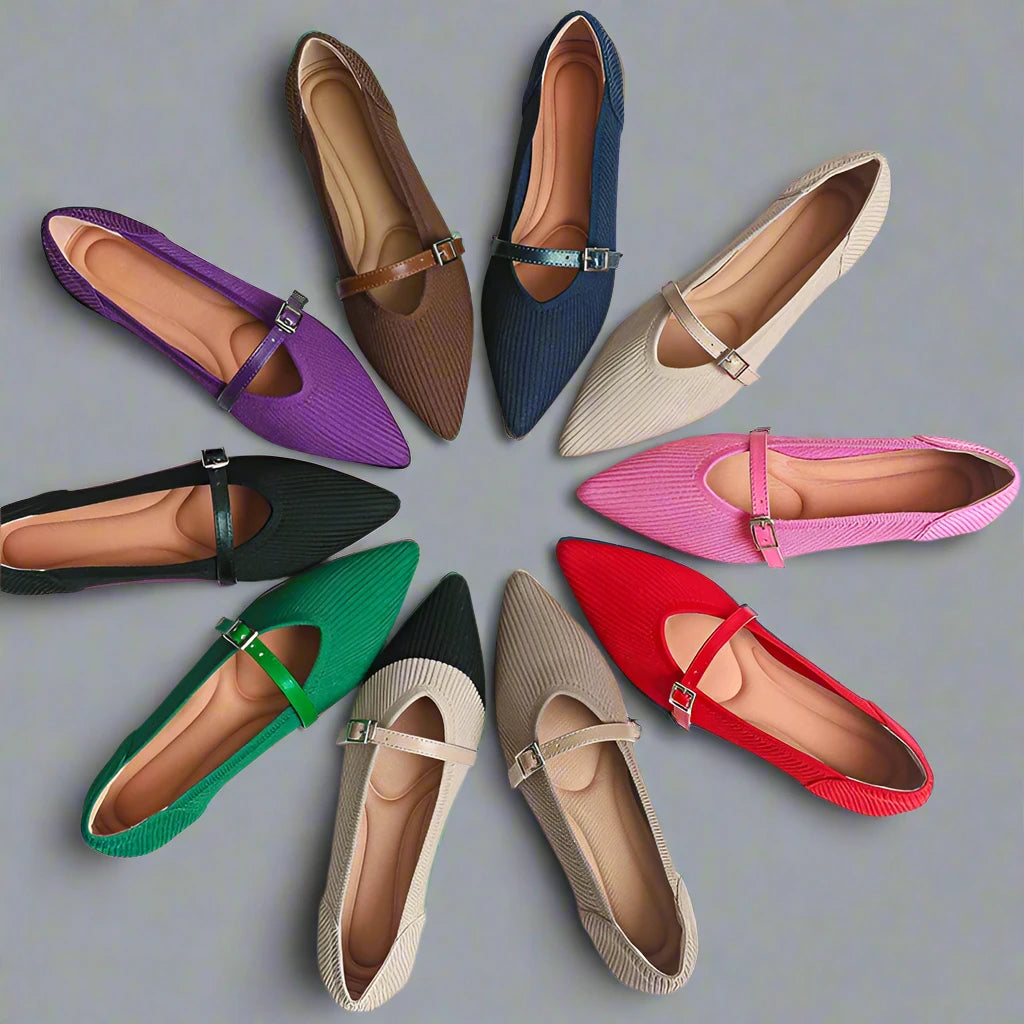 Isadora Mucia - Chaussure de style ballerine très élégante et confortable.