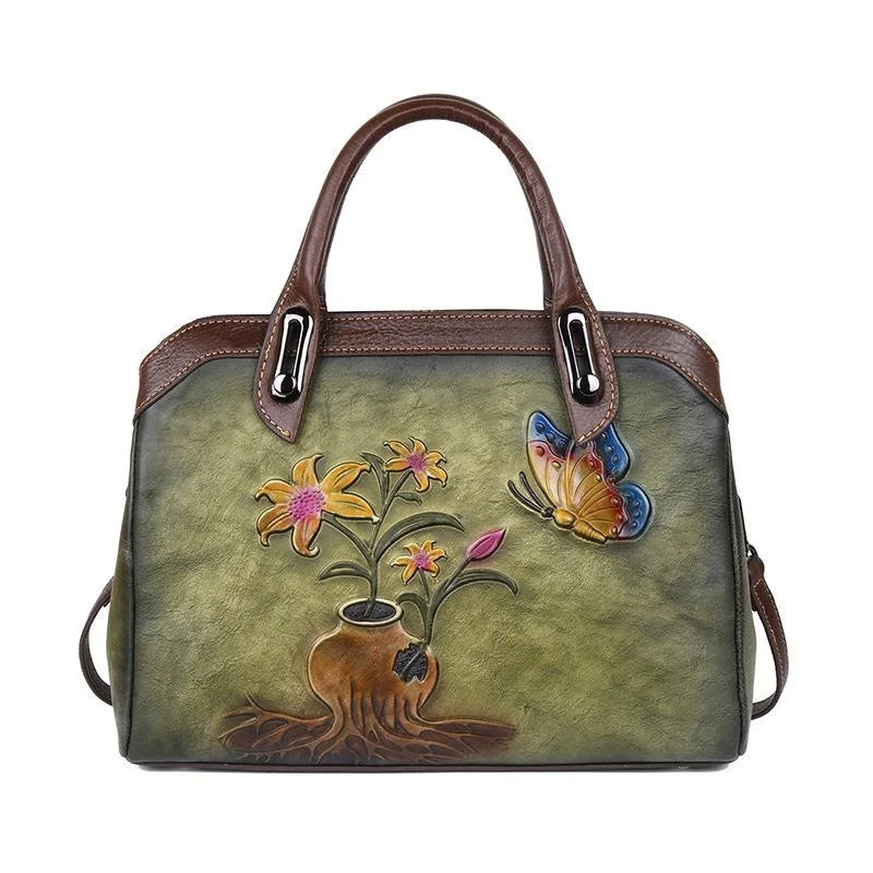 Mala Shell Mariana Vintage – Em Couro Genuíno Premium