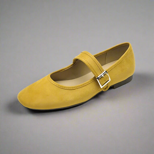 Edana San - Chaussure plate confortable (en cuir suédé)
