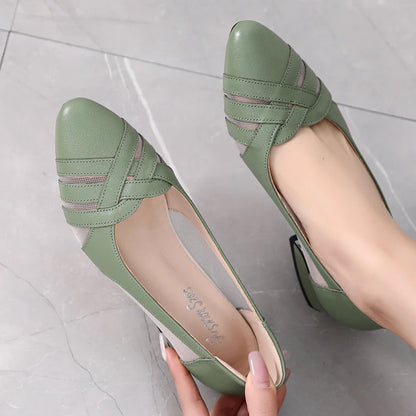 Anatana - Chaussure en cuir véritable ultra confortable