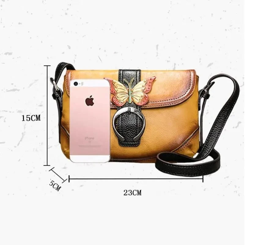 Sac Sofia Vintage Artistique – Fabriqué en cuir véritable de qualité supérieure