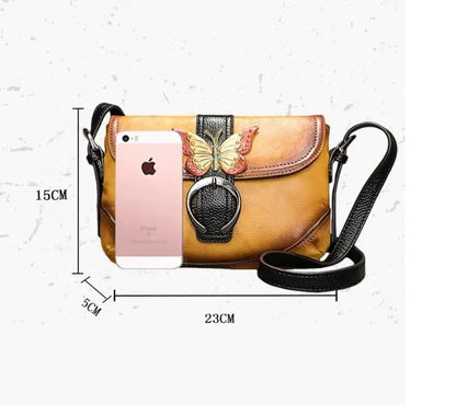 Sac Sofia Vintage Artistique – Fabriqué en cuir véritable de qualité supérieure