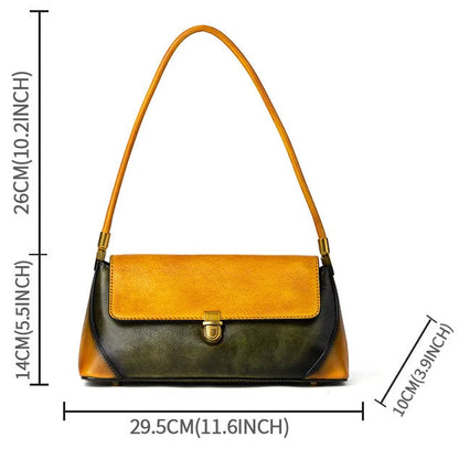 Sac Capri Vintage – Compact en cuir véritable 