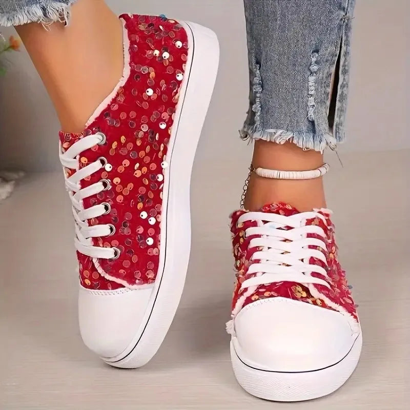 Aurora Active - Ténis Conforto com Detalhes Brilhantes