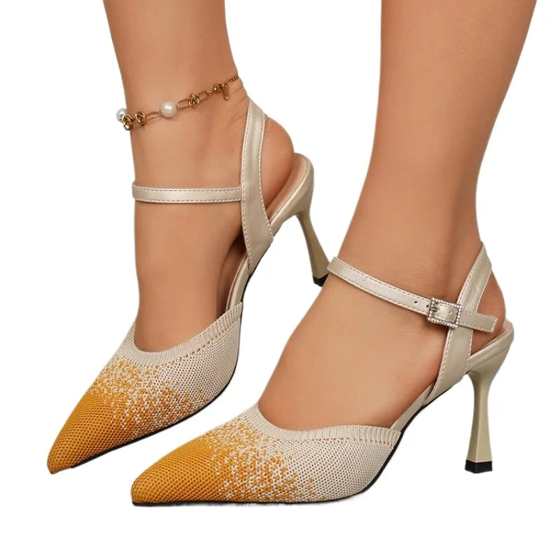 Valentina Mesh - Sapatos Elegantes de Salto