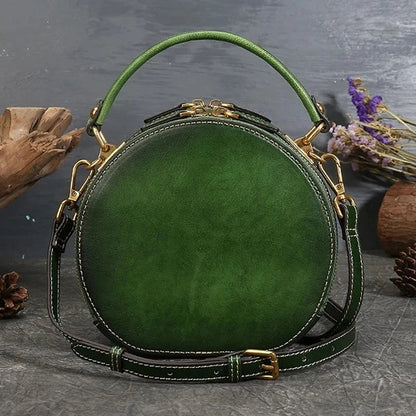 Sac Luna Floral Vintage – Fabriqué en cuir véritable de qualité supérieure 