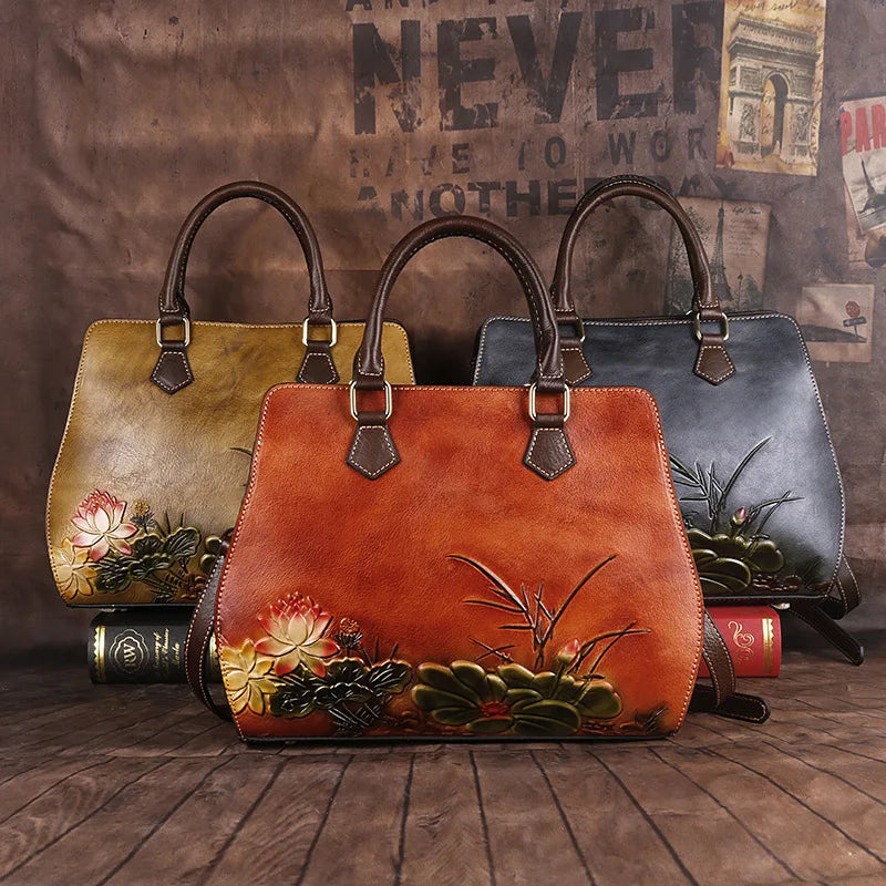 Sac toscan vintage – Fabriqué en cuir véritable fait main 