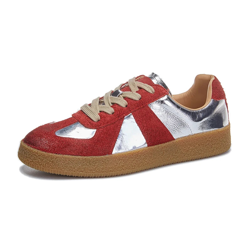 Elnatiana Daux - Chaussures de tennis en cuir véritable