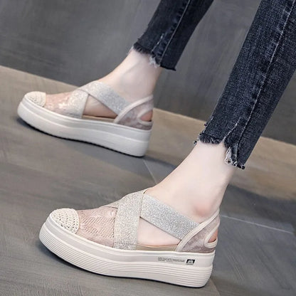 Andrea - Sandale à plateforme - tendance, confortable et très stylée. 