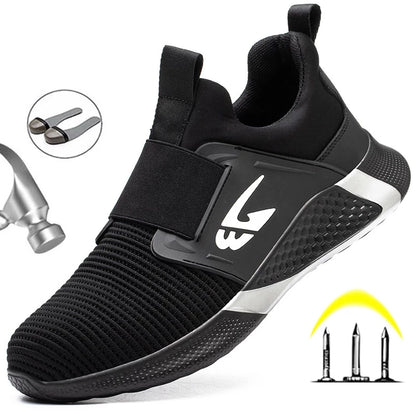 SwiftGuard YT781 - Sapato de Segurança Slip-On com Biqueira de Aço