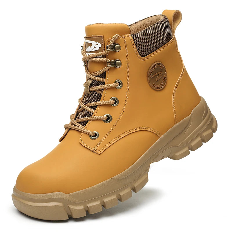 IronShield Pro – Botas de Segurança Impermeáveis com Biqueira de Aço