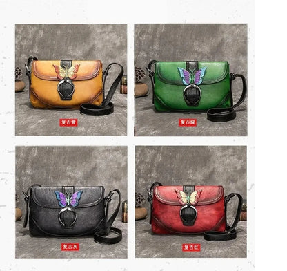 Sac Sofia Vintage Artistique – Fabriqué en cuir véritable de qualité supérieure