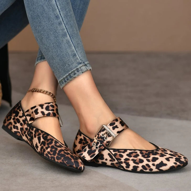 Léopard - Chaussure plate confortable