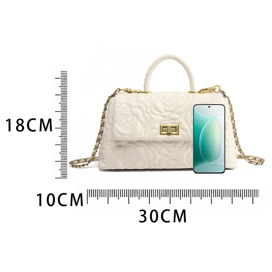 Camélia Élégance – Bolsa em Couro Genuíno