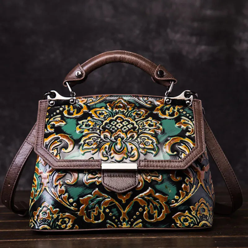 Mala Flap Aurora Vintage – Em Couro Genuíno Premium