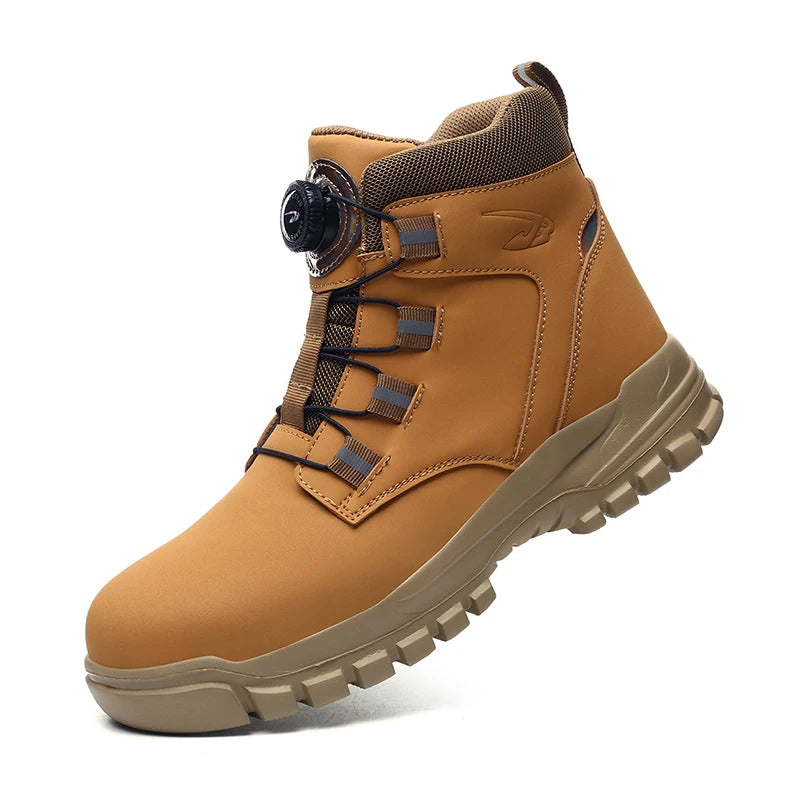 IronShield Pro – Botas de Segurança Impermeáveis com Biqueira de Aço