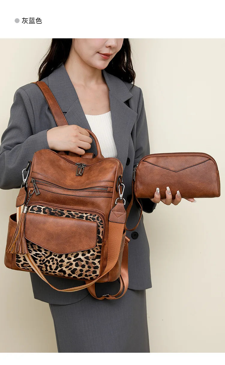 Sac à dos « Duo Fringe » – Style et polyvalence pour les voyages et le quotidien