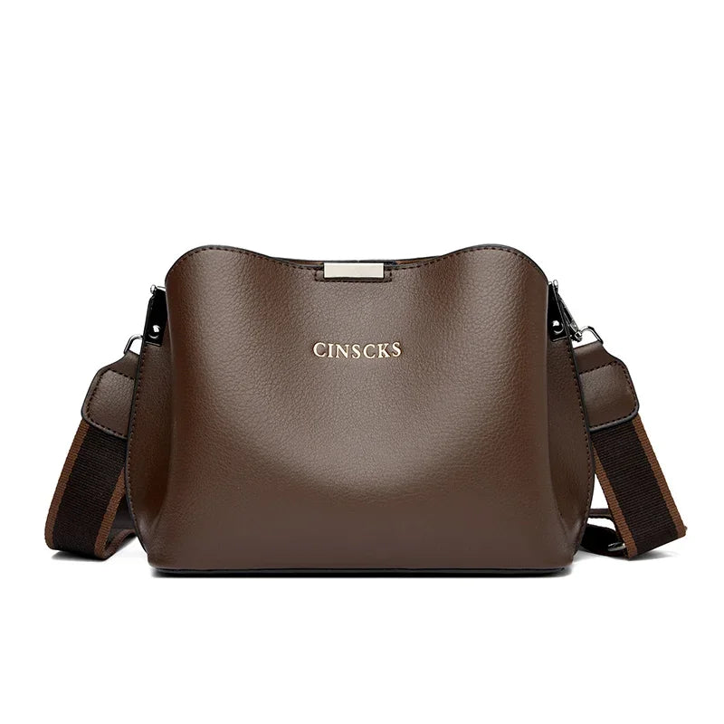 Sac à main élégant à trois compartiments pour femme