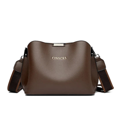 Sac à main élégant à trois compartiments pour femme