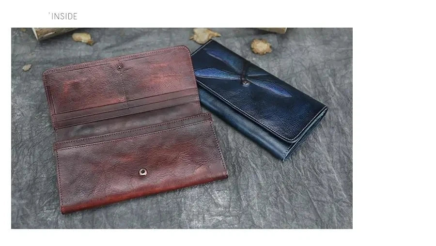Portefeuille Aurora Classic Vintage – Fabriqué en cuir véritable de première qualité