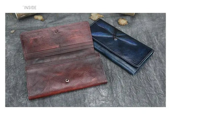 Portefeuille Aurora Classic Vintage – Fabriqué en cuir véritable de première qualité