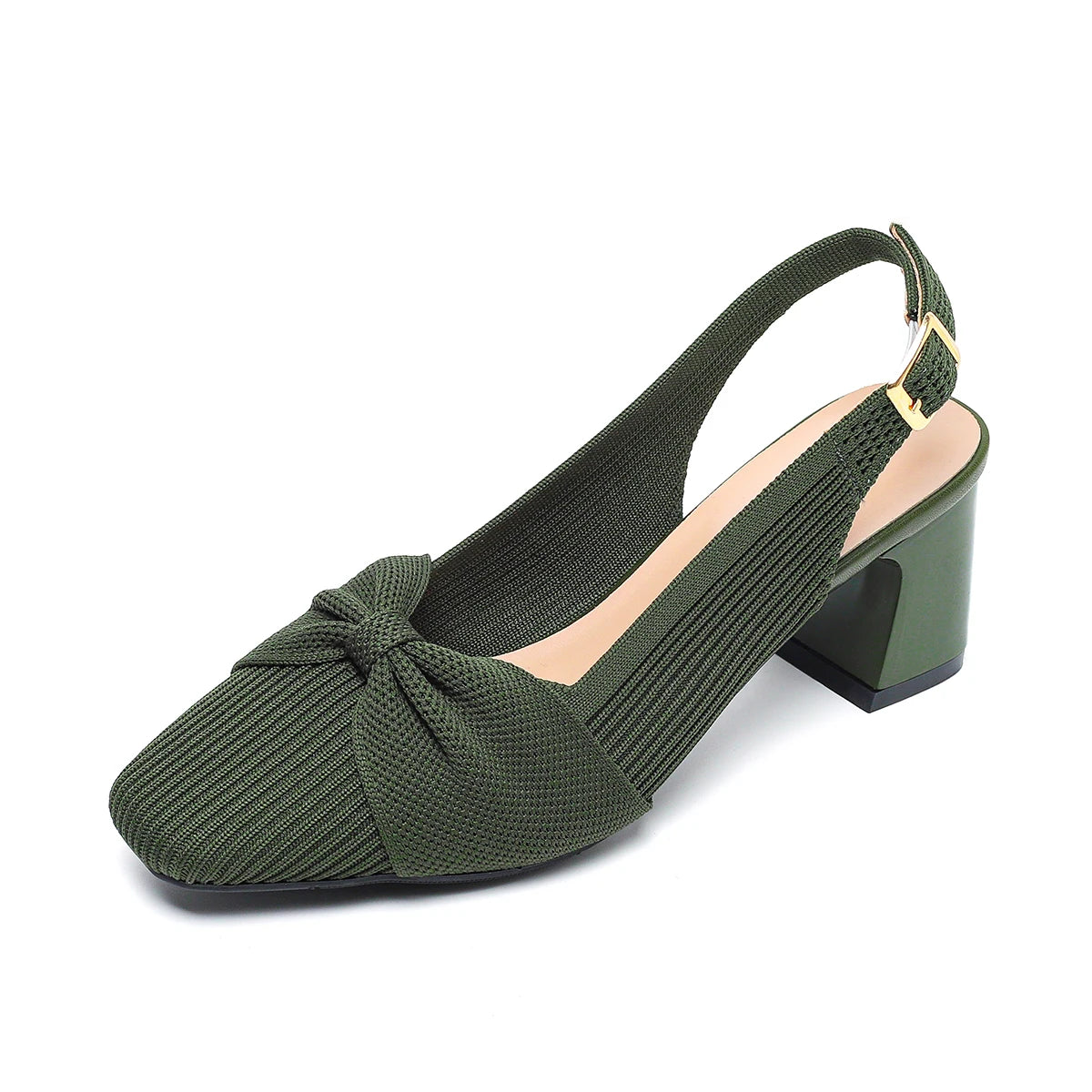 Valentina Rouge - Sapato Slingback Elegante de Salto Médio