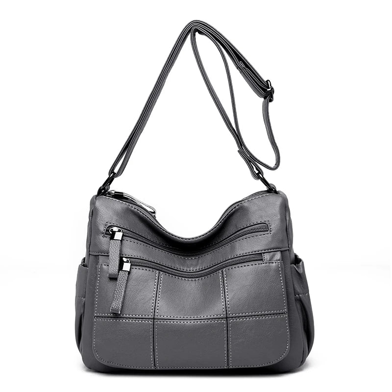 Sac « Nappa Lux » – Cuir végan imperméable au style décontracté haut de gamme