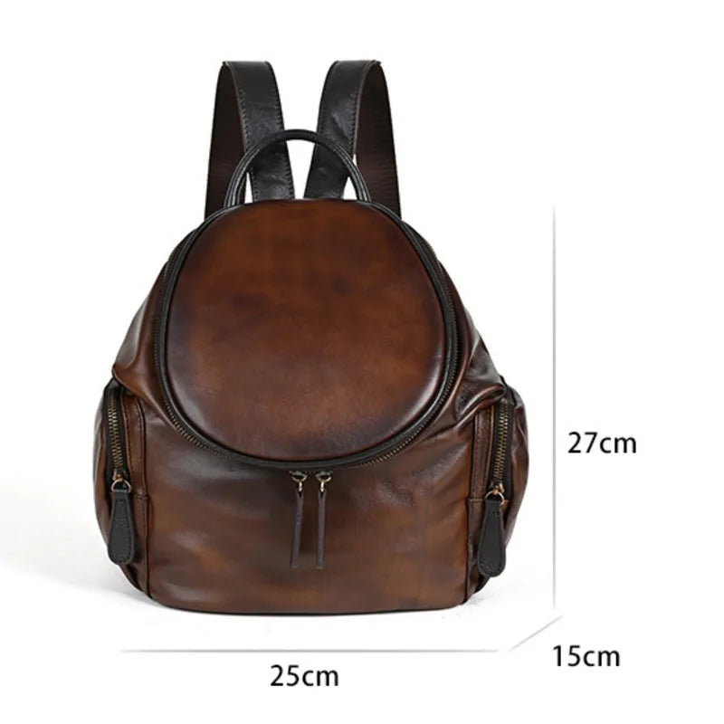 Sac à dos Clara Vintage – Fabriqué en cuir véritable de première qualité