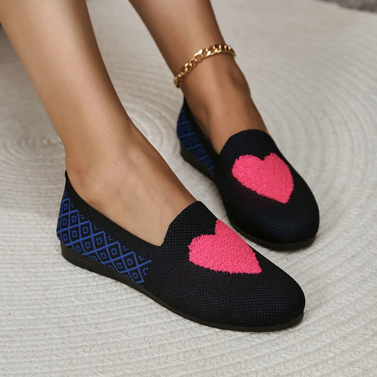 Romance Marie - Mocassin semi-orthopédique en maille ultra-légère et respirante