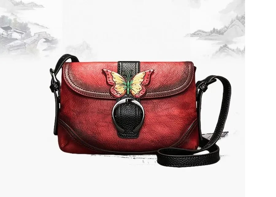 Sac Sofia Vintage Artistique – Fabriqué en cuir véritable de qualité supérieure