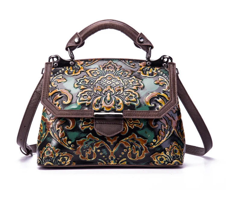 Mala Flap Aurora Vintage – Em Couro Genuíno Premium