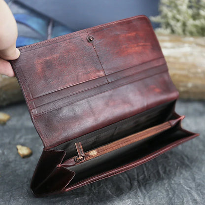 Portefeuille Aurora Classic Vintage – Fabriqué en cuir véritable de première qualité