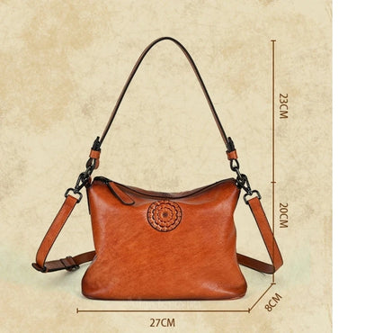 Sac Siena Vintage – En cuir véritable, compact 