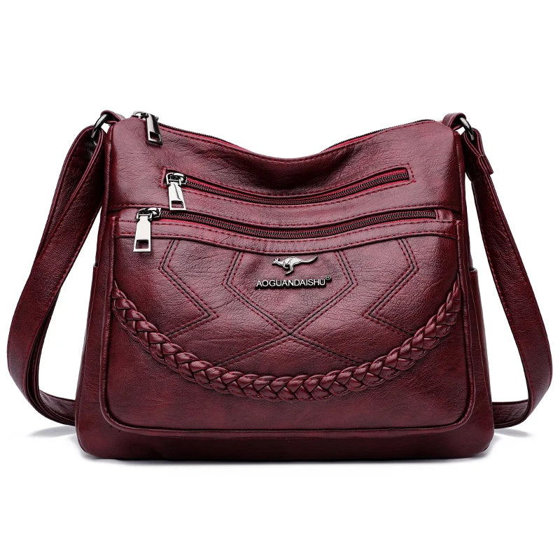 Sac « Vera Soft » – Sac multipoches pour femme en cuir végan luxueux