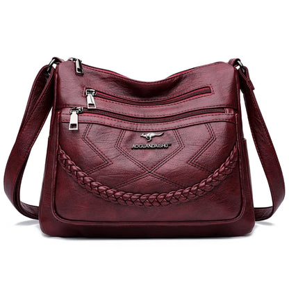 Sac « Vera Soft » – Sac multipoches pour femme en cuir végan luxueux