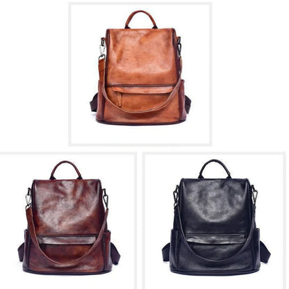 Sac à dos vintage Valeria – Fabriqué en cuir véritable de première qualité