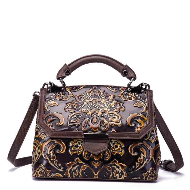 Mala Flap Aurora Vintage – Em Couro Genuíno Premium