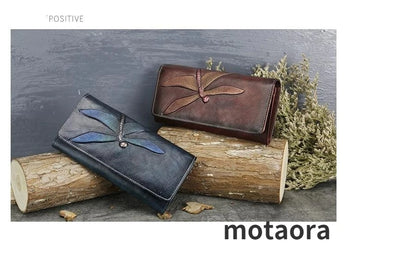 Portefeuille Aurora Classic Vintage – Fabriqué en cuir véritable de première qualité