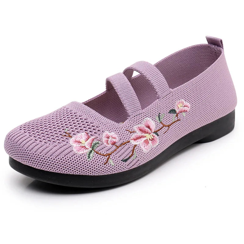 Olga Flora - Sapato Semi Ortopédico de Malha Respirável Ultra-leve