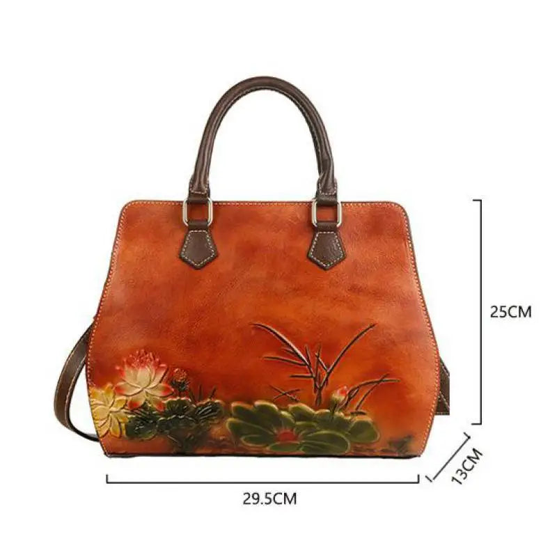 Sac toscan vintage – Fabriqué en cuir véritable fait main 