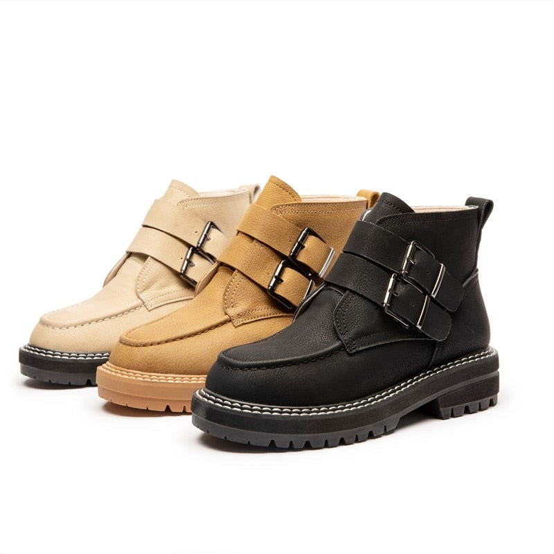 Glasgow - Bottes d'hiver (cuir véritable)