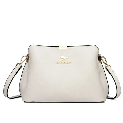 Sac à main élégant à trois compartiments pour femme