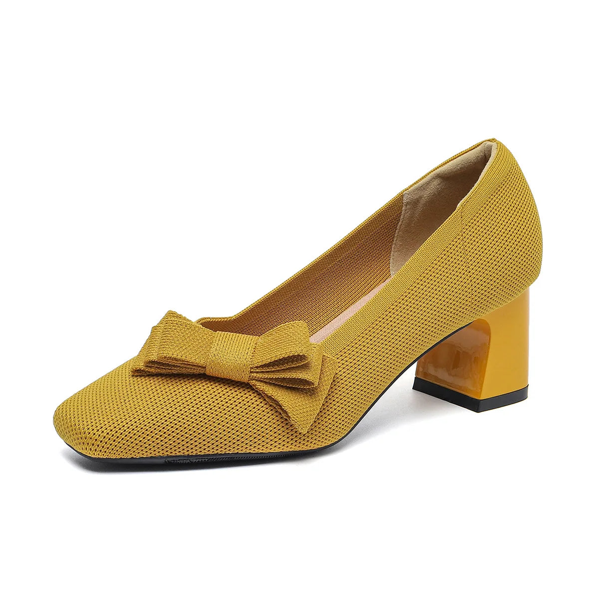 Amélia Violet - Sapato de Salto Médio com Laço Elegante