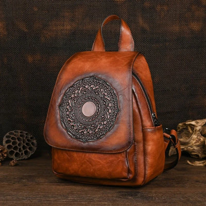 Sac à dos géométrique vintage Laura – Design élégant et de haute qualité