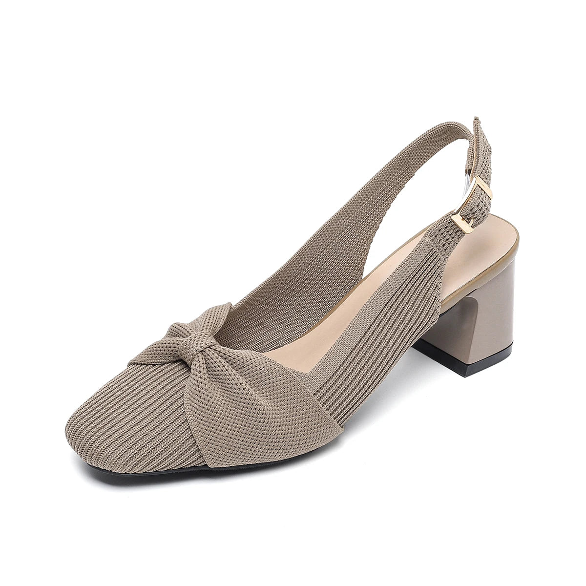 Valentina Rouge - Sapato Slingback Elegante de Salto Médio